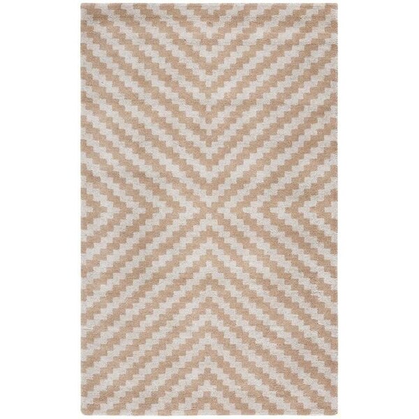 Safavieh Cambridge Hand Tufted Rectangle Rug- Grey - Taupe- 4 x 6 ft. - CAM323A-4