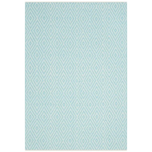 Safavieh 6 x 9 ft. Rectangle Montauk Hand Woven RugTurquoise & Ivory - MTK811H-6