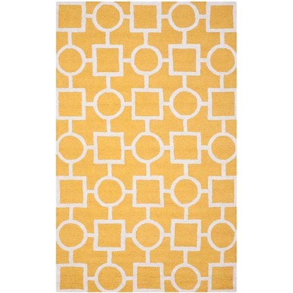 Safavieh Cambridge Small Rectangle Area Rug, Gold and Ivory - 3 x 5 ft. - CAM143Q-3