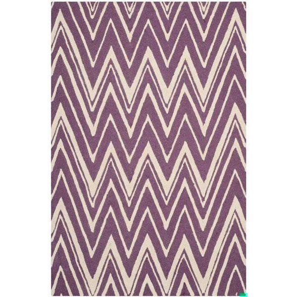 Safavieh 2 ft.-6 in. x 8 ft. Cambridge Hand Tufted Runner RugPurple & Ivory - CAM711P-28