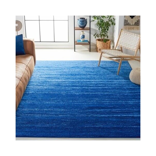 Safavieh Adirondack Power Loomed Rectangle Rug- Light Blue - Dark Blue- 2 Ft. 6 In. X 8 Ft. - ADR113F-28