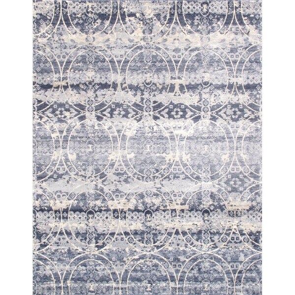 Wall-To-Wall 5 x 7 ft. Amadeus Design Power Loom Area Rug, Blue - WA2478908