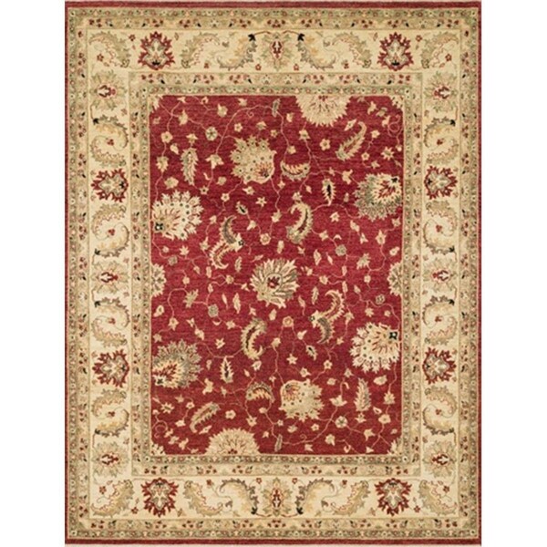 Loloi 2 ft. x 3 ft. Majestic Rectangular Shape Hand Knotted Area Rug- Red and Ivory - MAJEMM-04REIV2030