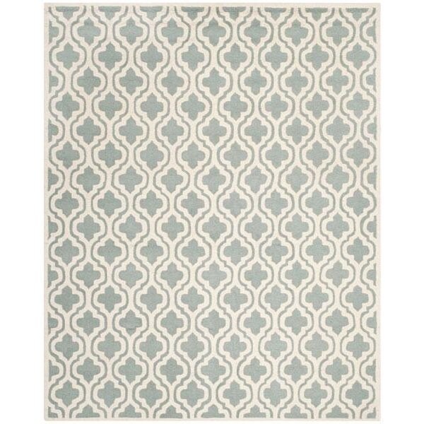 Safavieh 3 x 5 ft. Cambridge Hand Tufted Small Rectangle Area RugSpa & Ivory - CAM152A-3