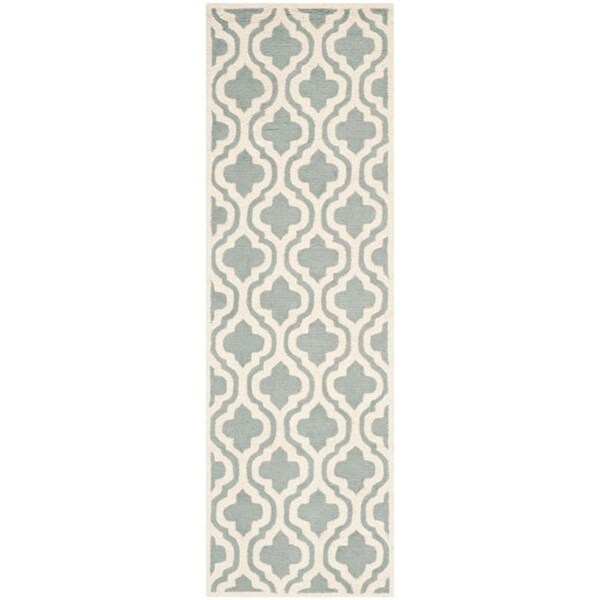 Safavieh 3 x 5 ft. Cambridge Hand Tufted Small Rectangle Area RugSpa & Ivory - CAM152A-3