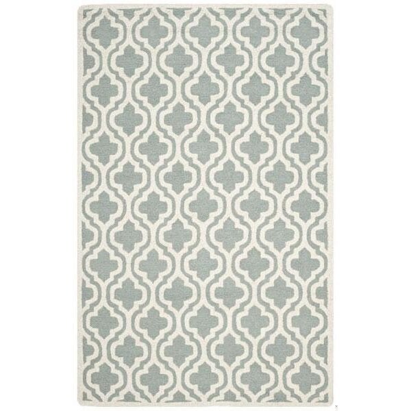 Safavieh 3 x 5 ft. Cambridge Hand Tufted Small Rectangle Area RugSpa & Ivory - CAM152A-3