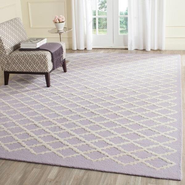 Safavieh Cambridge Runner Hand Tufted Rug, Lavander and Ivory - 2 ft.-6 in. x 8 ft. - CAM137C-28