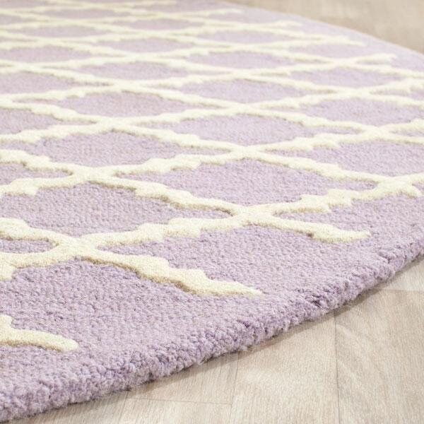 Safavieh Cambridge Runner Hand Tufted Rug, Lavander and Ivory - 2 ft.-6 in. x 8 ft. - CAM137C-28