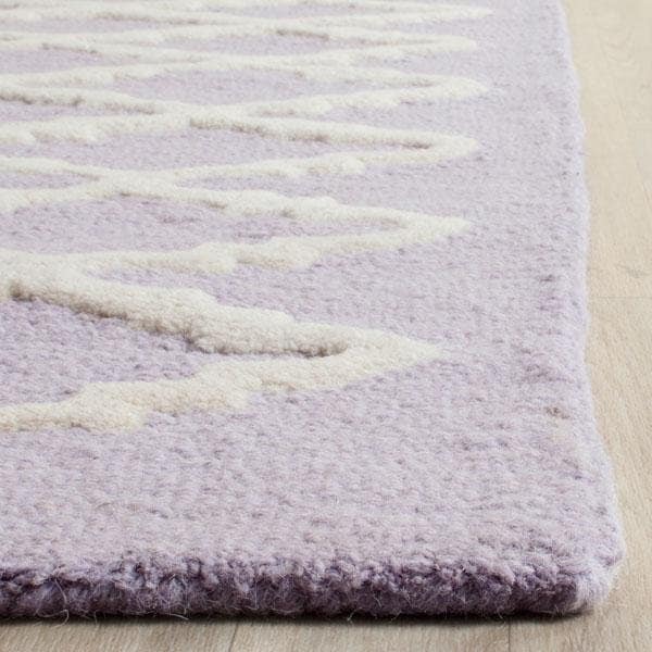 Safavieh Cambridge Runner Hand Tufted Rug, Lavander and Ivory - 2 ft.-6 in. x 8 ft. - CAM137C-28