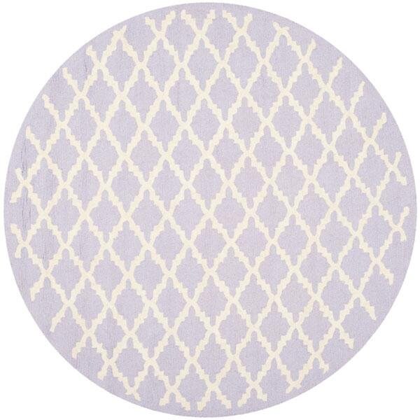Safavieh Cambridge Runner Hand Tufted Rug, Lavander and Ivory - 2 ft.-6 in. x 8 ft. - CAM137C-28