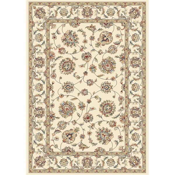 Dynamic Rugs Ancient Garden 2 ft. 2 in. x 11 in. 57365-6464 Rug - Ivory/Ivory - AN212573656464