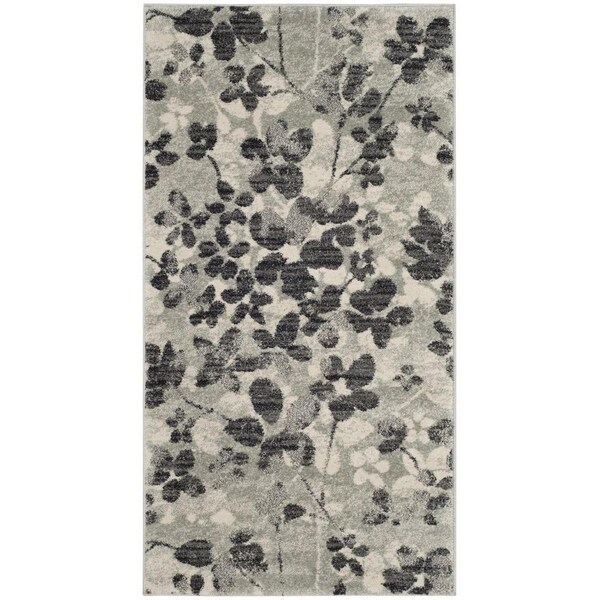 Safavieh Evoke Power Loomed Runner RugGrey & Black 2 ft. 2 in. x 7 ft. - EVK236R-27