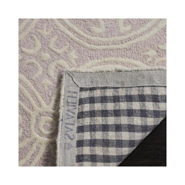 Safavieh 3 x 5 ft. Small Rectangle Transitional Cambridge- Light Pink and Ivory Hand Tufted Rug - CAM123M-3