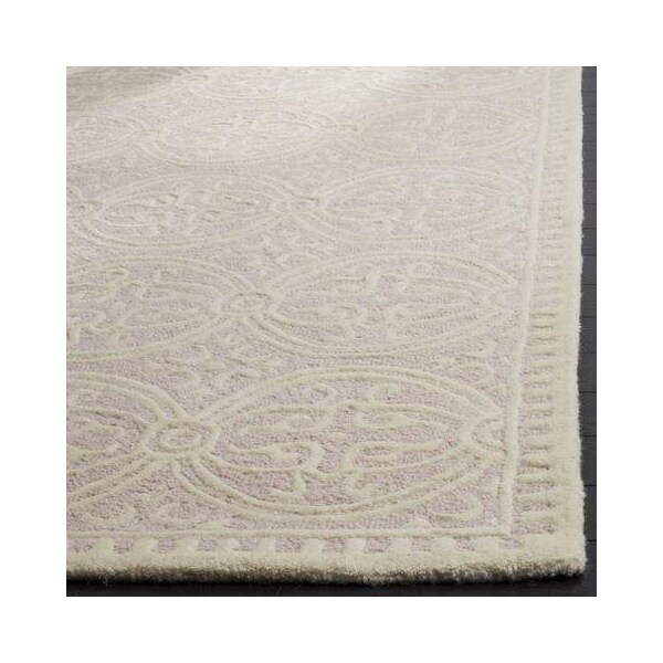 Safavieh 3 x 5 ft. Small Rectangle Transitional Cambridge- Light Pink and Ivory Hand Tufted Rug - CAM123M-3