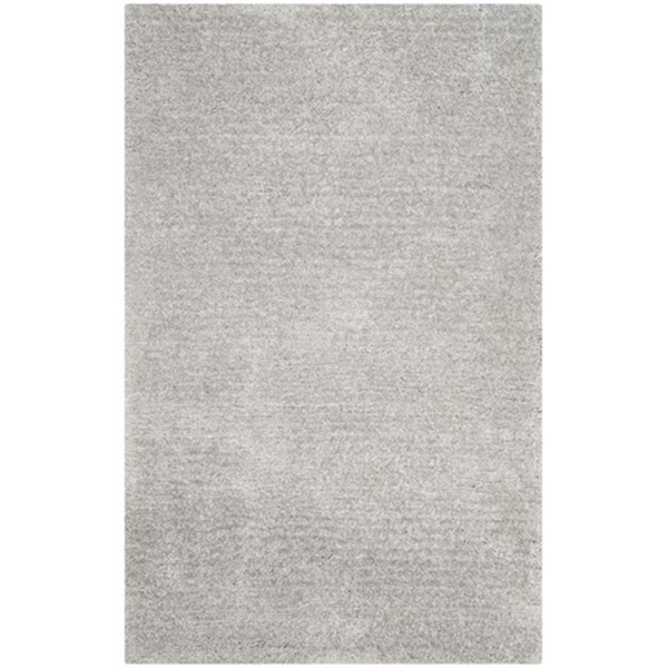 Safavieh Ultimate Shag Hand Tufted Rectangle Rug- Silver - Silver- 4 x 6 ft. - SGU211D-4