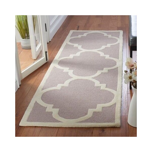 Safavieh Cambridge Hand Tufted Runner Rug- Beige - Ivory- 2 ft. 6 in. x 10 ft. - CAM140J-210