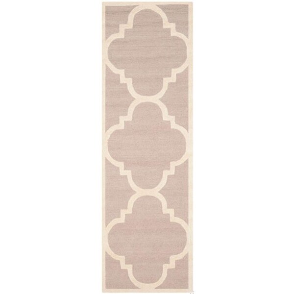 Safavieh Cambridge Hand Tufted Runner Rug- Beige - Ivory- 2 ft. 6 in. x 10 ft. - CAM140J-210