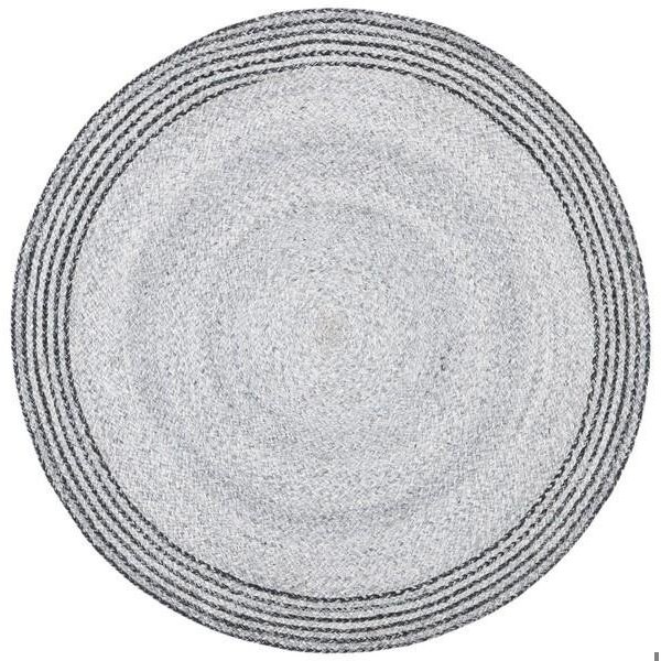Safavieh 3 x 3 ft. Cape Cod Round Area Rug, Grey & Charcoal - CAP223H-3R