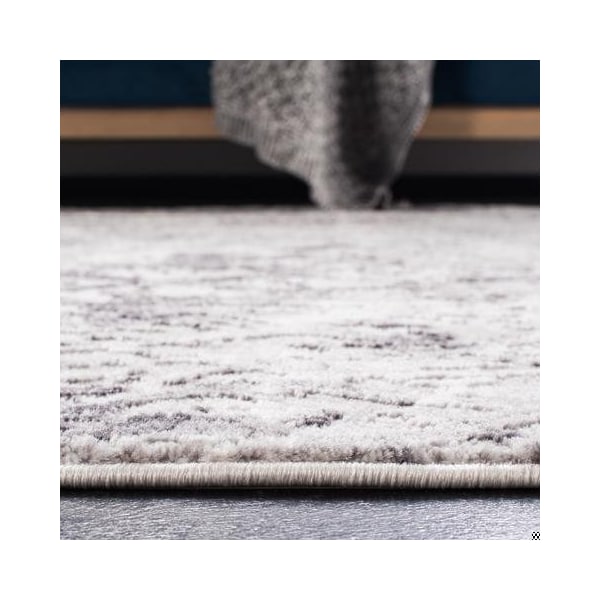 Safavieh 3 x 5 ft. Amelia Rectangle Power Loomed Area RugGrey & Light Grey - ALA783F-3