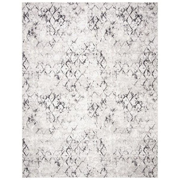 Safavieh 3 x 5 ft. Amelia Rectangle Power Loomed Area RugGrey & Light Grey - ALA783F-3