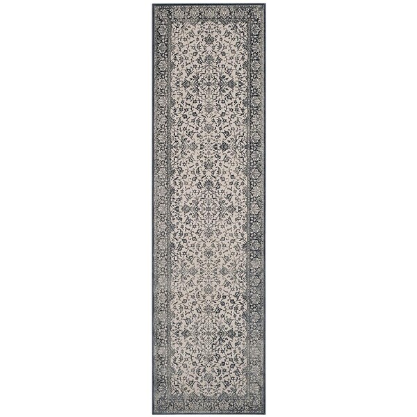 Safavieh Noble 600 Runner Rug, Dark Blue and Ivory - 2 ft.-2 in. x 8 ft. - NBL659-7280-28