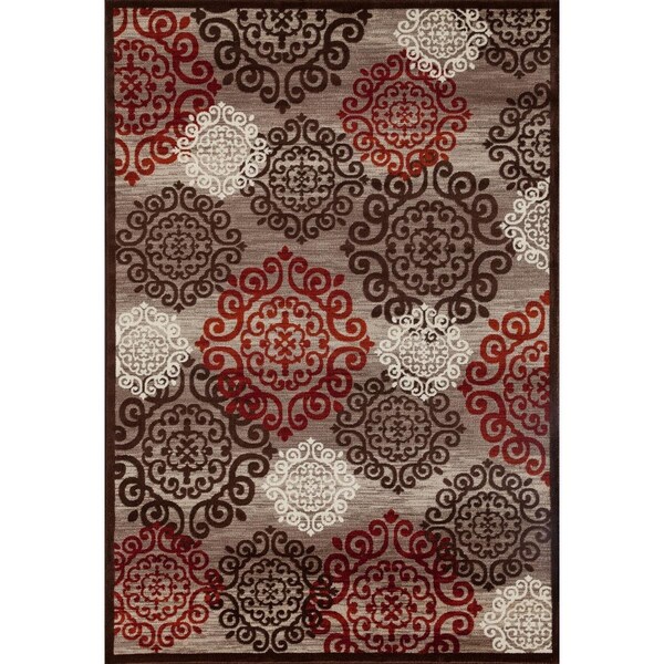Standalone 2 x 3 ft. Novi Collection Day Dreaming Woven Area Rug, Mushroom Brown - ST2417560