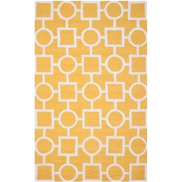 Safavieh Cambridge Medium Rectangle Area RugGold & Ivory 5 x 8 ft. - CAM143Q-5
