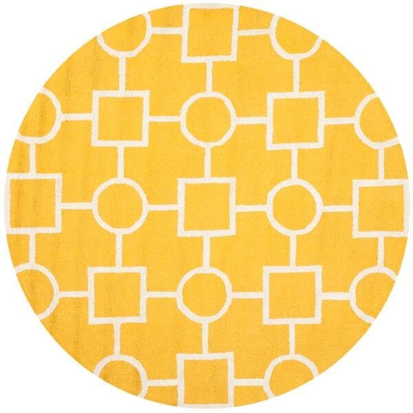 Safavieh Cambridge Medium Rectangle Area RugGold & Ivory 5 x 8 ft. - CAM143Q-5