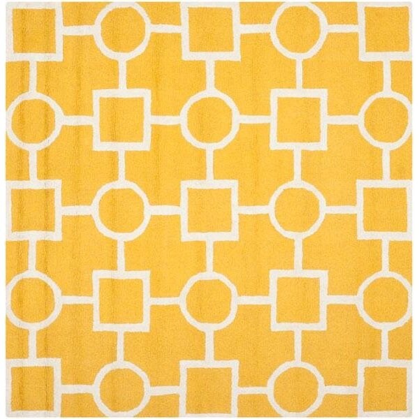 Safavieh Cambridge Medium Rectangle Area RugGold & Ivory 5 x 8 ft. - CAM143Q-5