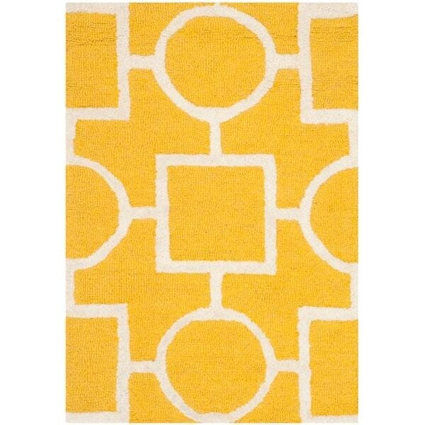 Safavieh Cambridge Medium Rectangle Area RugGold & Ivory 5 x 8 ft. - CAM143Q-5