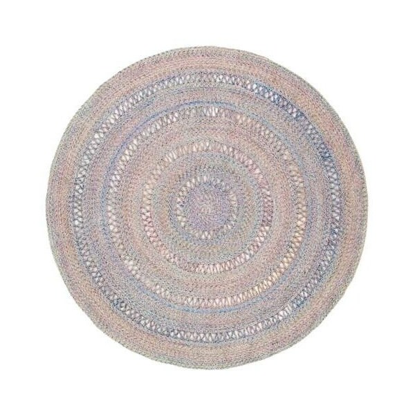 Safavieh 3 x 3 ft. Cape Cod Round Area Rug, Pink & Grey - CAP221U-3R