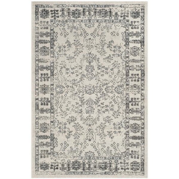 Safavieh Carmel Power Loomed Rectangle Rug- Beige - Blue- 4 x 6 ft. - CAR275A-4