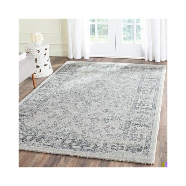 Safavieh Carmel Power Loomed Rectangle Rug- Beige - Blue- 4 x 6 ft. - CAR275A-4