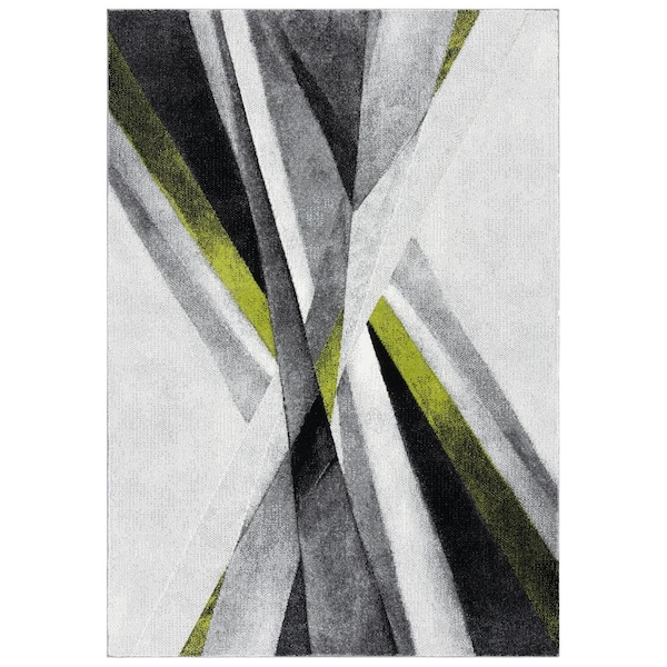 Safavieh Rectangle Modern Hollywood Area Rug, Grey & Green - 9 x 12 ft. - HLW710Y-9