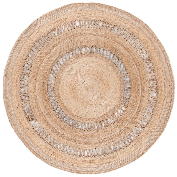 Safavieh 8 x 8 ft. Natural Fiber Hand Woven Round Area Rug, Natural - NFB254A-8R