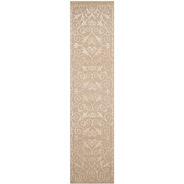 Safavieh Tibetan Hand Knotted Runner Area Rug, Beige - 2 ft. 6 in. x 10 ft. - TB417A-210