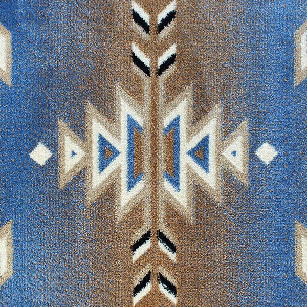 Flash Furniture Blue 2 x 7 Southwestern Style Patterned Area Rug - OKR-RG1113-27-BL-GG