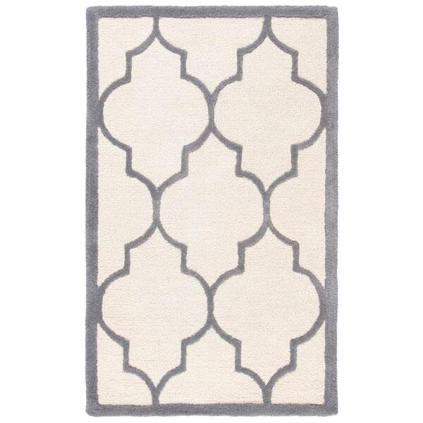 Safavieh Cambridge Hand Tufted Accent RugIvory & Silver 2 ft.-6 in. x 4 ft. - CAM134Y-24