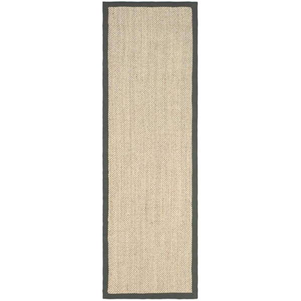 Safavieh Natural Fiber 2.5 ft. x 8 ft. Power Loomed runner Rug - Marble-Grey - NF443B-28