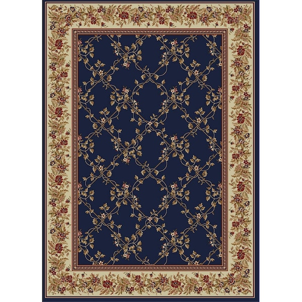 Radici Usa Radici 1590-4002-NAVY 5 ft.5 x 7 ft.7 Como Rug - Navy - 1590/4002/NAVY
