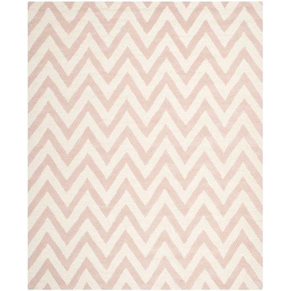 Safavieh Cambridge Hand Tufted Runner Rug- Light Pink - Ivory- 2 ft. 6 in. x 8 ft. - CAM139M-28