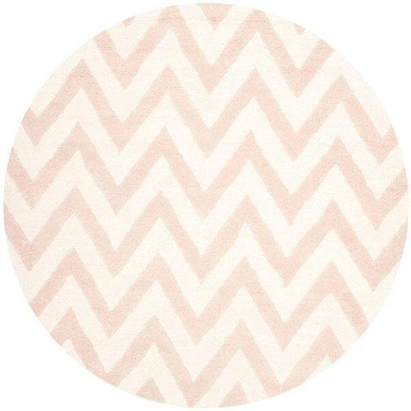 Safavieh Cambridge Hand Tufted Runner Rug- Light Pink - Ivory- 2 ft. 6 in. x 8 ft. - CAM139M-28