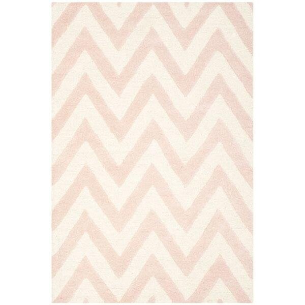 Safavieh Cambridge Hand Tufted Runner Rug- Light Pink - Ivory- 2 ft. 6 in. x 8 ft. - CAM139M-28