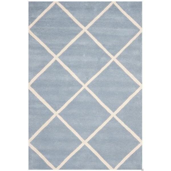 Safavieh Chatham Hand Tufted Accent Rug- Blue - Ivory- 2 x 3 ft. - CHT720B-2