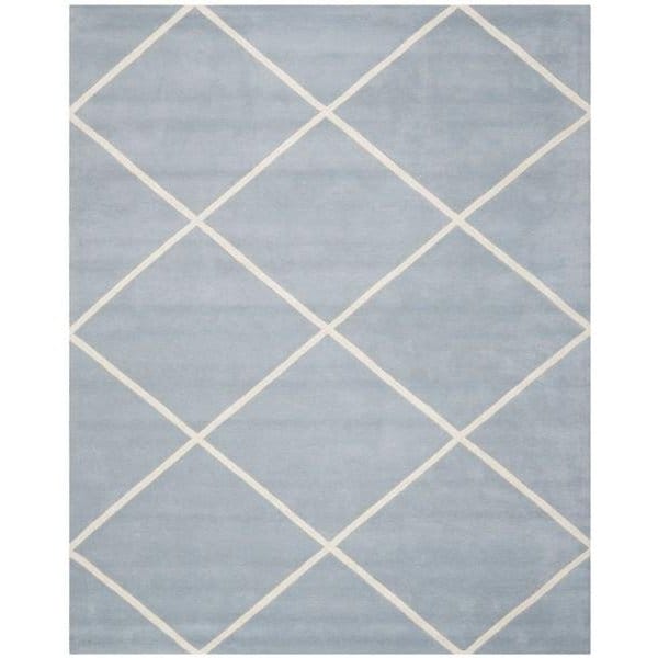 Safavieh Chatham Hand Tufted Accent Rug- Blue - Ivory- 2 x 3 ft. - CHT720B-2