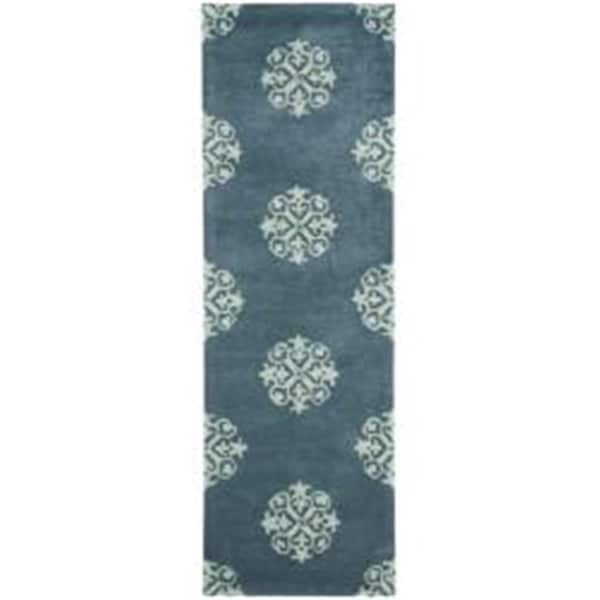 Safavieh 2 ft. 6 in. x 8 ft. Runner Contemporary Soho Blue Hand Tufted Rug - SOH424B-28
