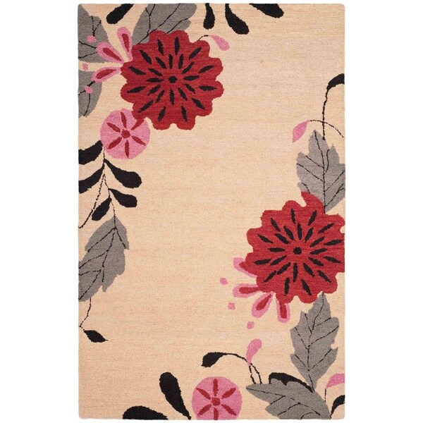 Safavieh Martha Stewart Hand Tufted Rectangle RugIvory 4 x 6 ft. - MSR4871A-4