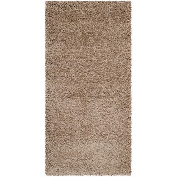 Safavieh 3 x 5 ft. Rectangle Dark Beige Milan Shag Rug - SG180-1414-3