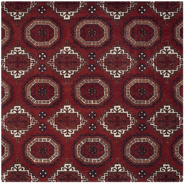 Safavieh Wyndham Square Rugs, Red - 7 x 7 ft. - WYD201A-7SQ