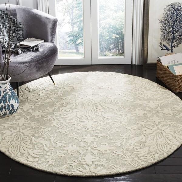 Safavieh Blossom Hand Tufted Rectangle Rug, Sage and Ivory - 4 x 6 ft. - BLM107C-4